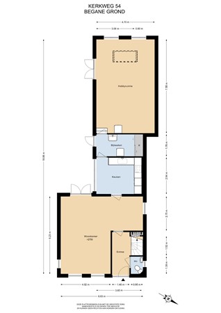 Floorplan - Kerkweg 54, 1432 EJ Aalsmeer